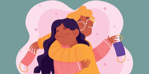 Opening yourself up to more hugs may be an antidote to the darkness out there