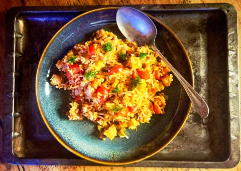 What’s cooking today: Calamari & rice salad