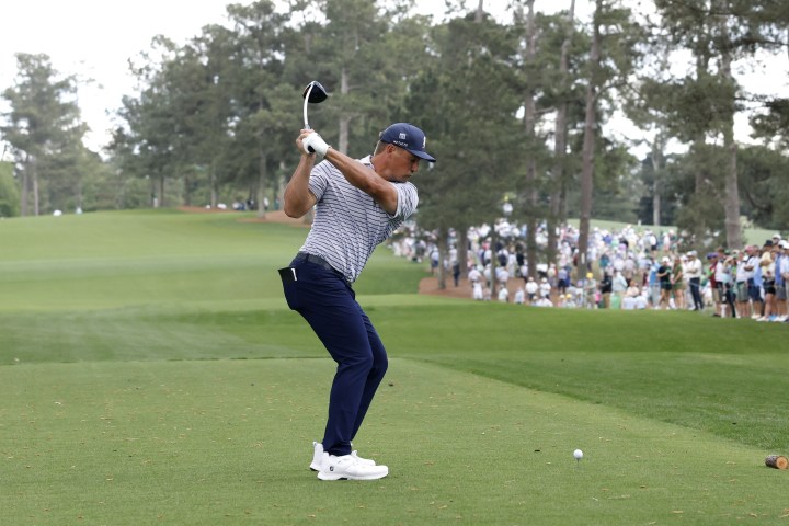 Bryson DeChambeau leads weather-delayed 1st round of Masters