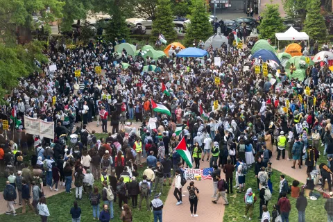 Wave of pro-Palestinian protests on campus meets forceful response