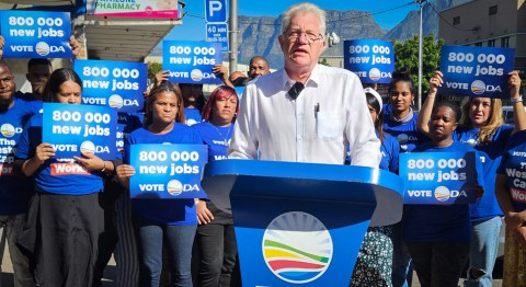 ‘Jobs, jobs, jobs’ — DA’s Winde makes employment promise to young people in Western Cape