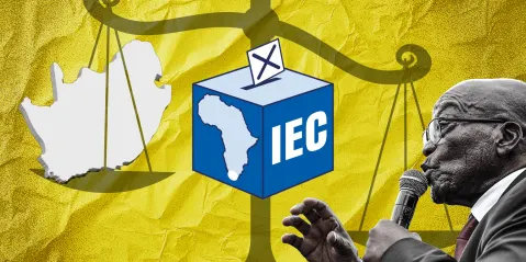 The IEC’s job is to deliver free and fair election, not battle Jacob Zuma in court. 

Illustrative image: Jacob Zuma (Photo: Gallo Images / Darren Stewart) I South Africa map (Vector: mapsvg.com) I Scale: (Vector: Perhelion/Wikipedia)