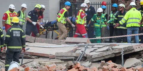 Six dead and 48 missing in devastating George building collapse