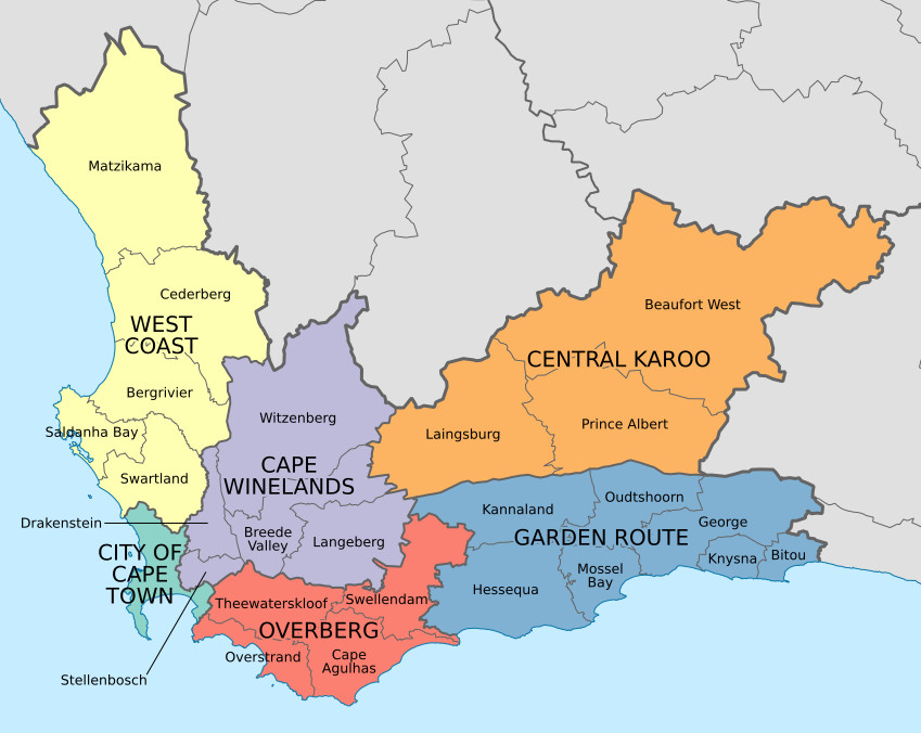 Map of the Western Cape, Referendum Party