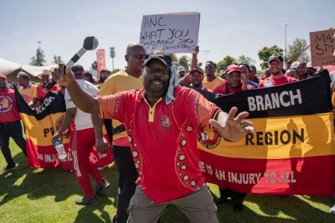 NUM mineworkers disrupt Cosatu May Day rally over ongoing retrenchments