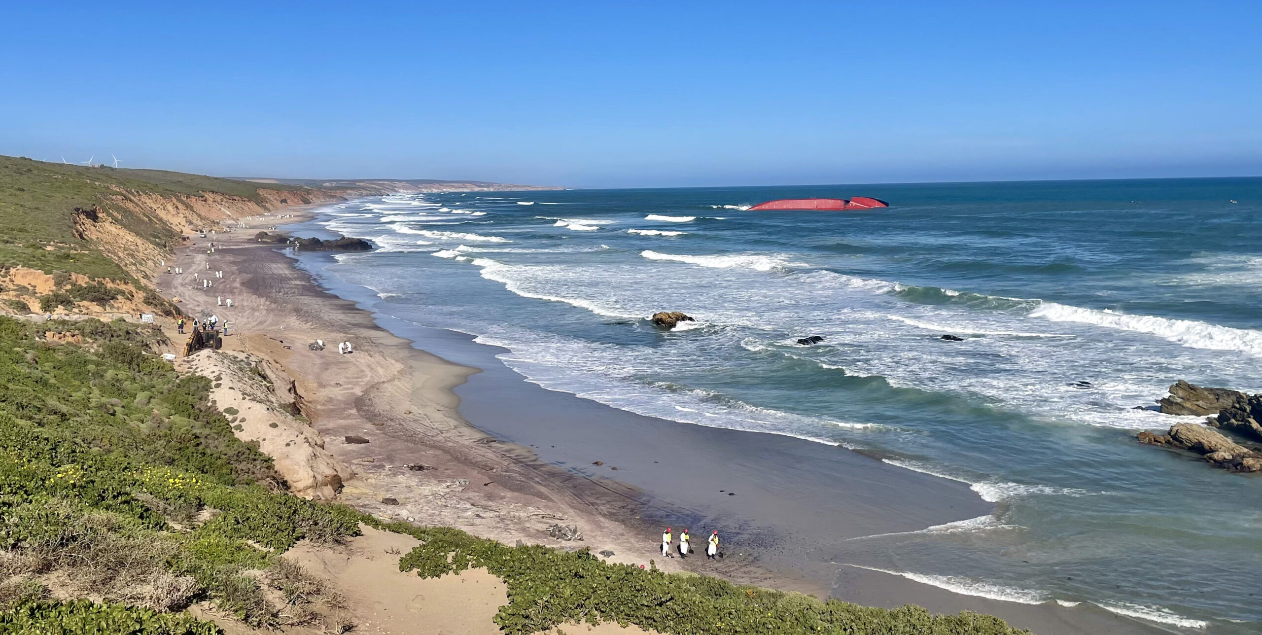 west coast oil spill salvage