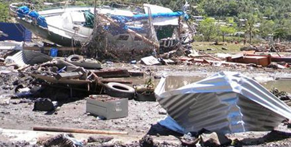 Aid, temporary morgue headed to tsunami-hit Samoas
