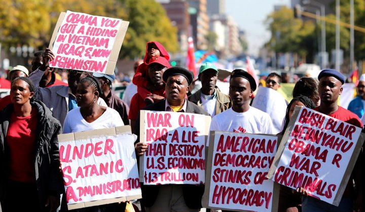 SA’s “Nobama” protests: broad but confused