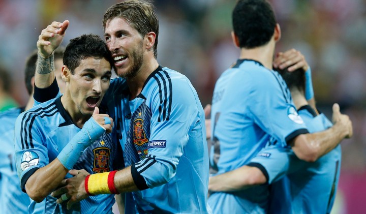 Euro 2012: Nervy Spain edge past Croatia into quarters