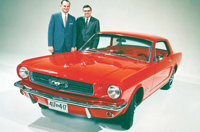Donald Frey, the man who made the Mustang, takes to the testing track in heaven