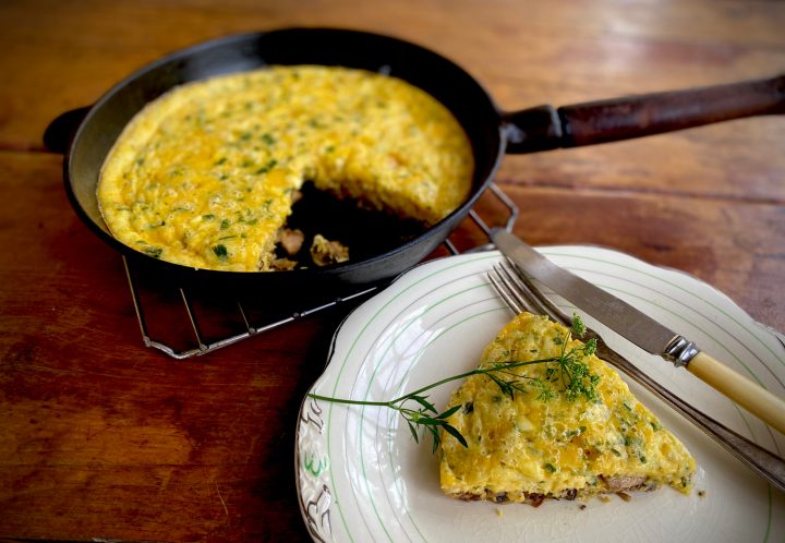 What’s cooking today: Three-cheese & mushroom frittata