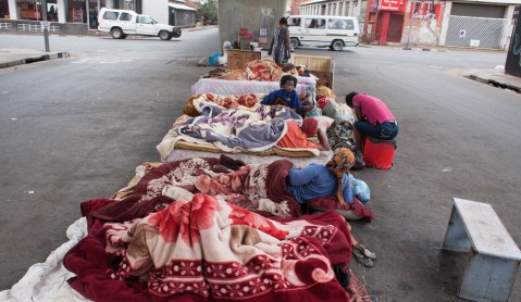 The homeless/ huddled/ homeless of Johannesburg’s Berea street