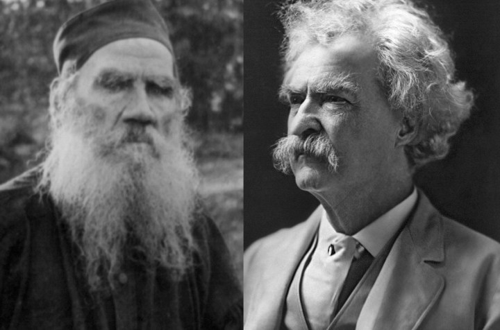 Tolstoy and Twain – a hundred years gone, but around forever