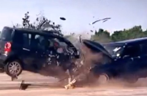 Video: A car-crash less expected