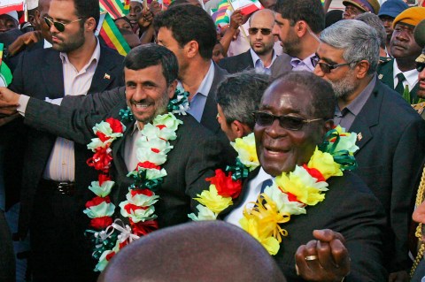 23 April: Iran’s Ahmadinejad visits Mugabe