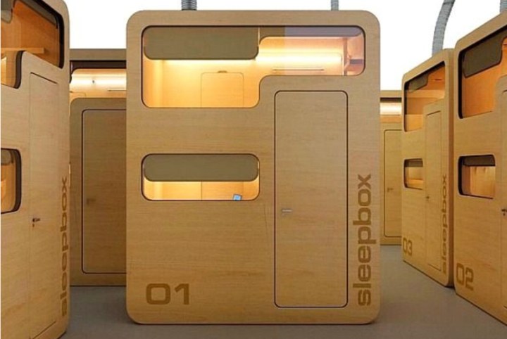 Sleepbox: Futuristic pod where weary travellers can pause