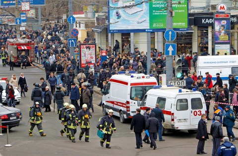 29 March: Dozens killed by blasts on Moscow underground train system