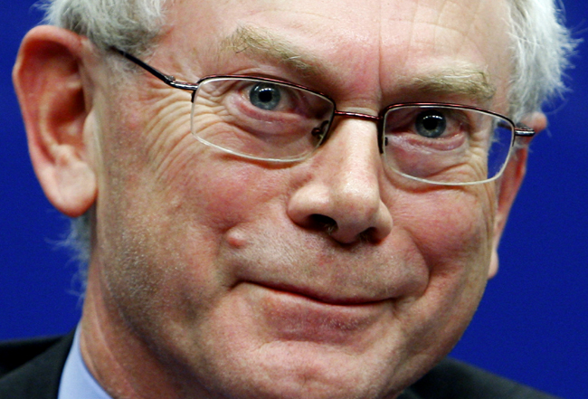 Belgian PM Van Rompuy in as EU president. Sorry, Tony