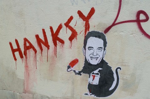 Never mind Banksy, he-e-e-re’s Hanksy