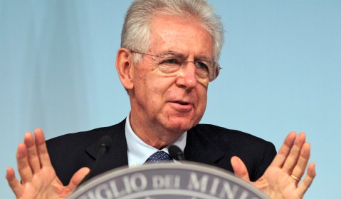 Monti: Italy to return to economic growth in 2013