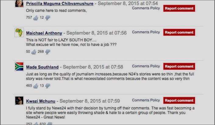 The culling of the trolls: News24 shuts down online comments section