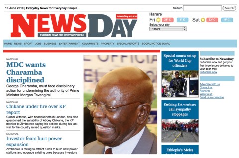 Cautious optimism as Newsday hits the streets of Zimbabwe