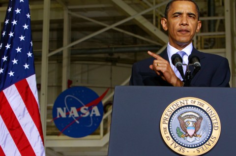 Obama fires up the Nasa rockets for a slow burn