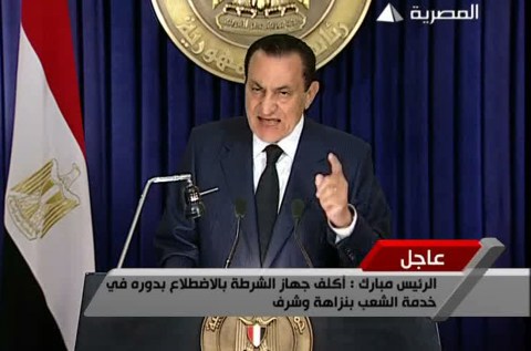 Mubarak offers to leave – just now