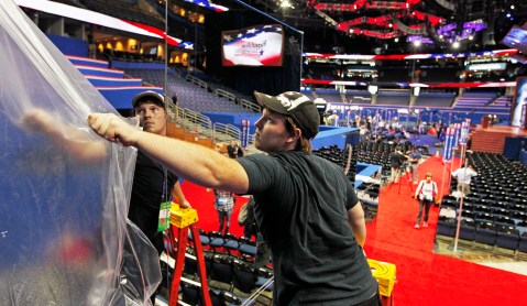 US 2012: The Republican convention gets started – almost