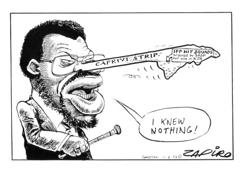 Mangosuthu Buthelezi through the years – as seen by Zapiro