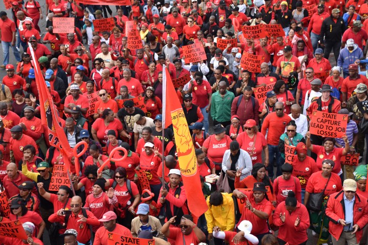 Cosatu takes to the streets to demand jobs and an end to state capture
