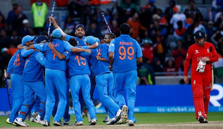 India edge England in 20 overs clash to decide 50-over competition