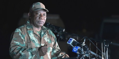 Ramaphosa thanks SANDF for ‘essential’ role during lockdown