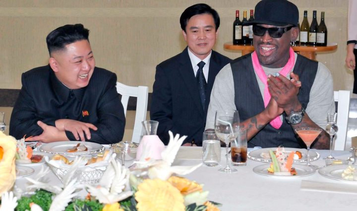 Dennis Rodman visits North Korea, proves Young Leader can jump