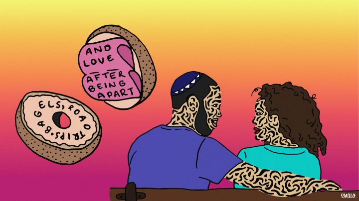 Bagels, road trips and love after being apart