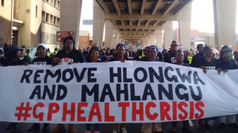 We want the heads of Hlongwa, Mahlangu, marchers tell Gauteng legislature