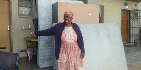 Joburg pensioners sleep on street after being thrown out of flats