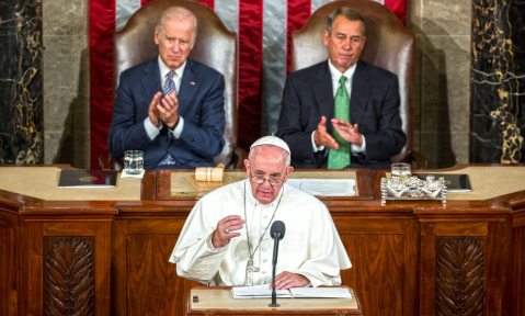 US: Pope Francis steals some hearts and mixes it up politically
