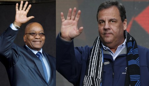 A lesson for Chris Christie: When in Zuma-like predicament, always do what Zuma does
