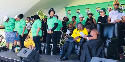 Leading ANC women’s league figures absent as Ramaphosa speaks