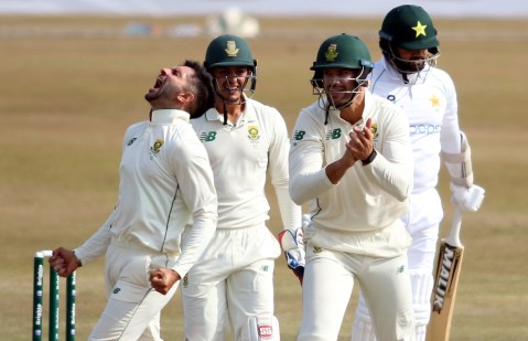 Pakistan’s Babar and Fawad repair early damage against Proteas