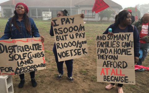 Housing activists occupy Green Point bowling club