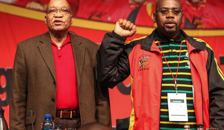 Cosatu delegates rally behind Ramaphosa as S’dumo Dlamini’s position questioned