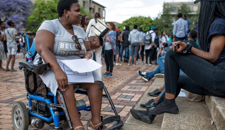 GroundUp: Disabled students protest against police on Wits