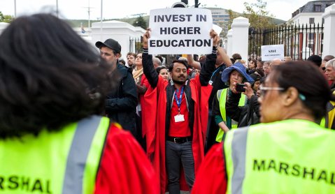 GroundUp: Students and academics picket at Parliament