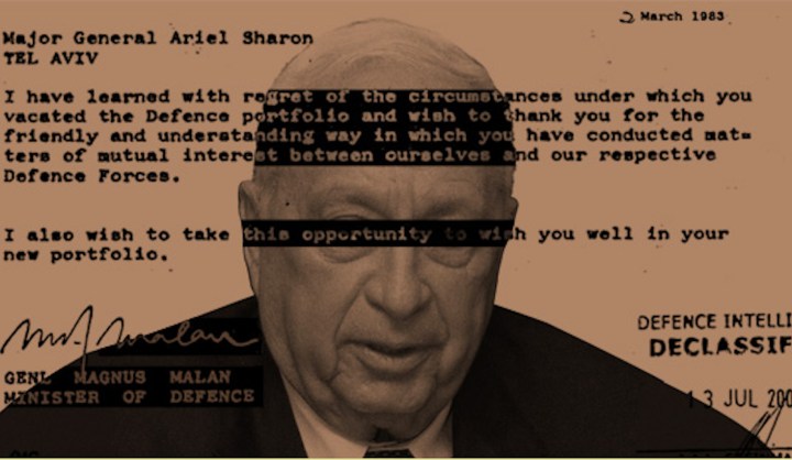 Ariel Sharon, Apartheid South Africa and mutual military interests