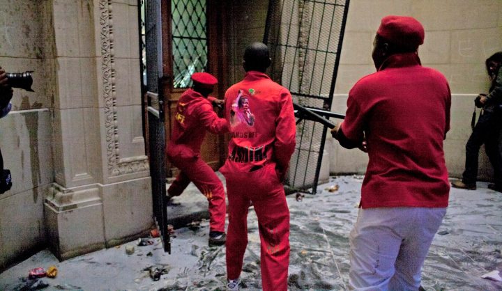 In photos: EFF protest goes haywire