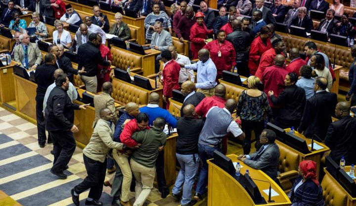 Crisis, What Crisis? In Parliament: Slings and arrows everywhere, but none reaching Zuma