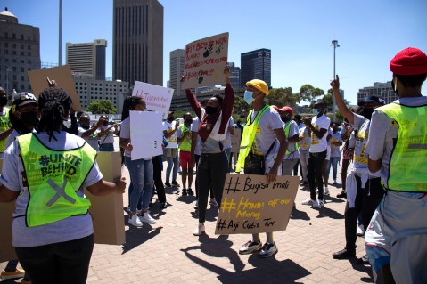 Equal Education protesters turned back from Parliament