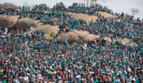 Marikana Five Years Later: Thousands gather on the koppie to pay tribute to the 34 miners